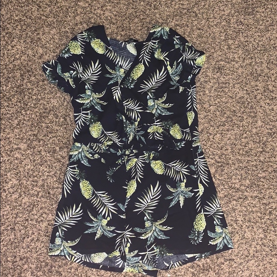 Black Pineapple Romper